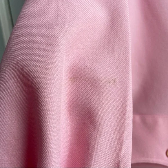 Vintage 70s Bubblegum Pink Dagger Collar Leisure Suit, 4-Pocket Jacket - Picture 6 of 11